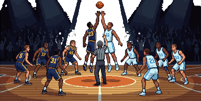 Bit College Basketball title art